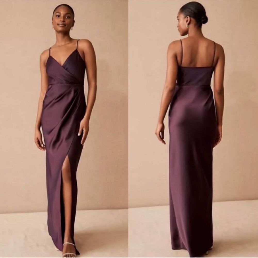 BHLDN Freya Satin Charmeuse Dress